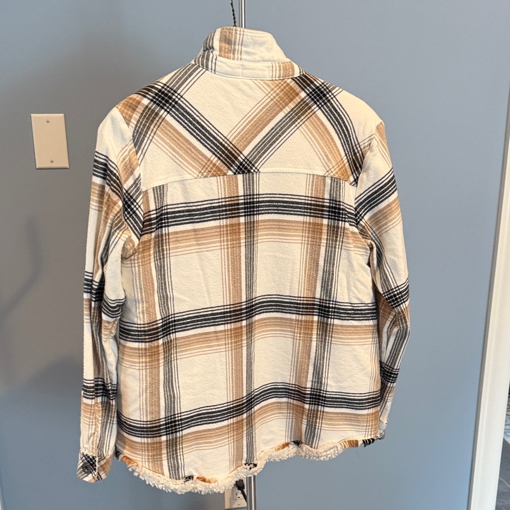 Plaid Button-Up Jacket - Picture 4 of 7
